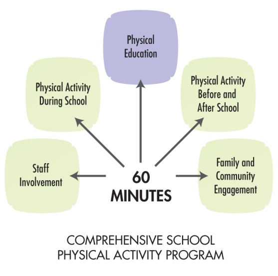 Comprehensive physical activity program diagram