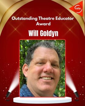 Will Goldyn, UNC Theatre Education Master of Arts alumnus and 2025 California Educational Theatre Association Outstanding Theatre Educator.