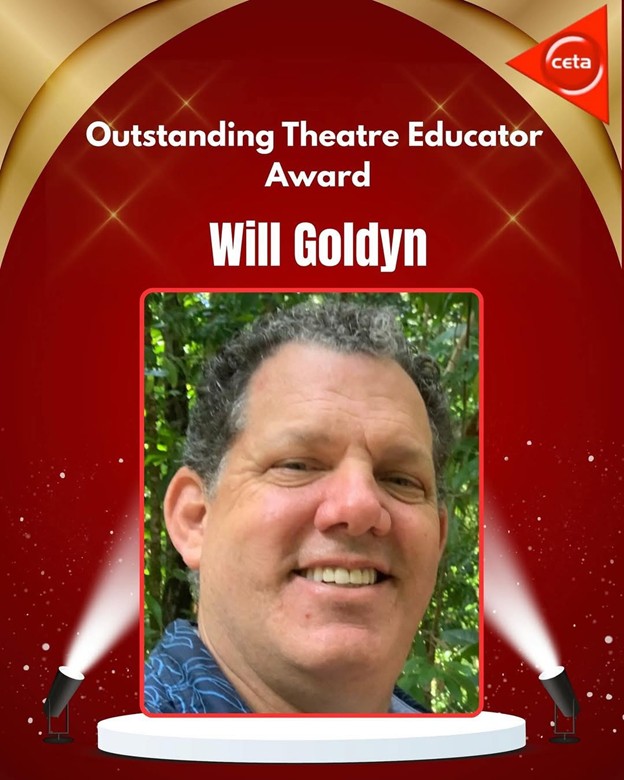 Will Goldyn, UNC Theatre Education Master of Arts alumnus and 2025 California Educational Theatre Association Outstanding Theatre Educator.