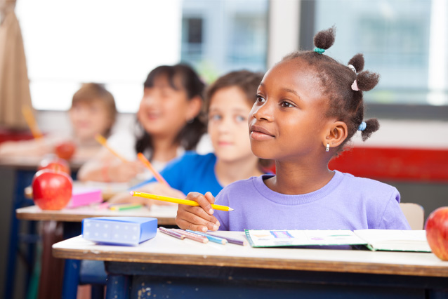 Photo of child in classroom